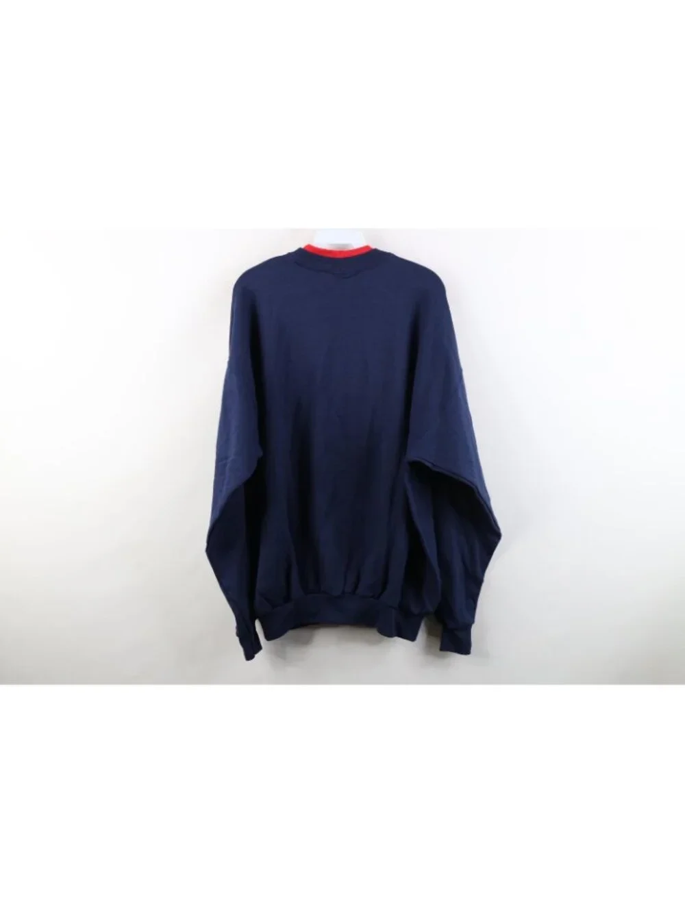 Deadstock Vintage 90s Womens XL Quilt Flower Heart Sequin Layered Sweatshirt